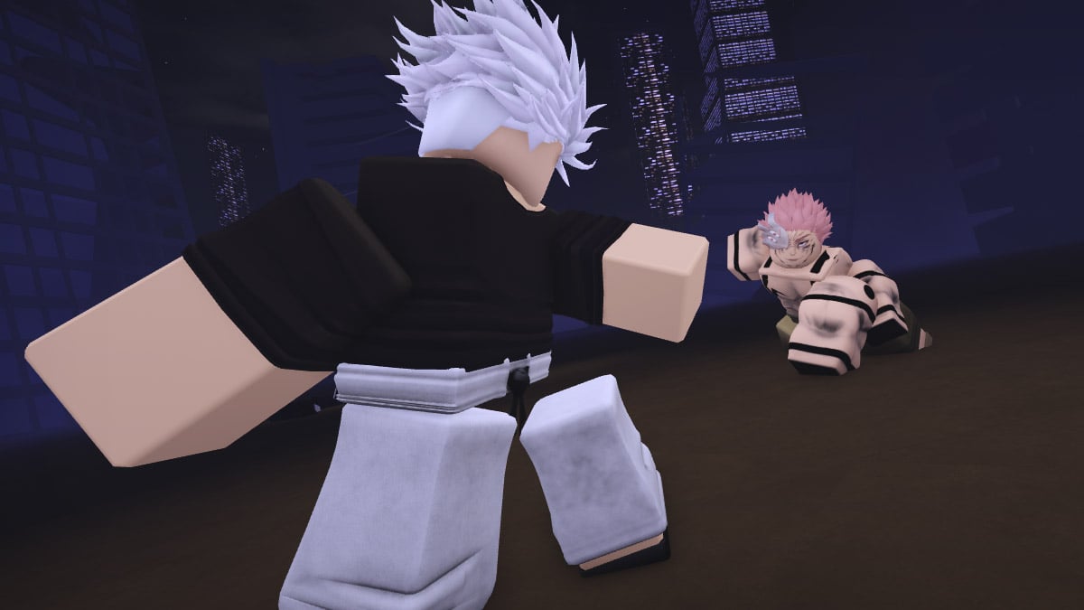 Armored players fight in Jujutsu Infinite