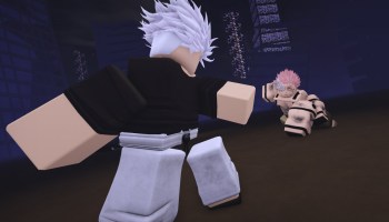 Armored players fight in Jujutsu Infinite