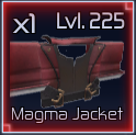 magma jacket item in jujutsu infinite