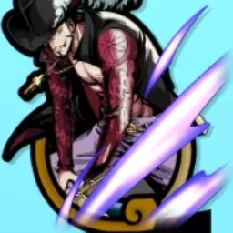 Mihawk character in One Piece Grand Arena Roblox experience