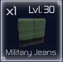 military jeans item in jujutsu infinite