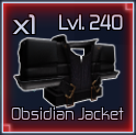 Obsidian Jacket armor in jujutsu infinite