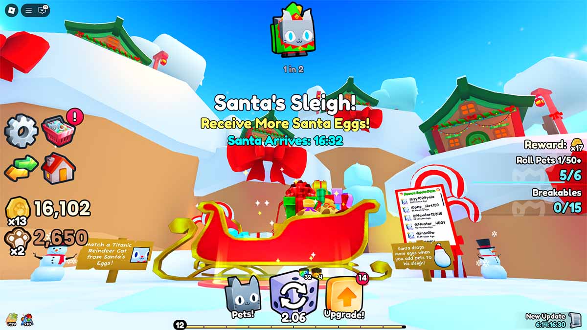 PETS GO Santa's Sleigh