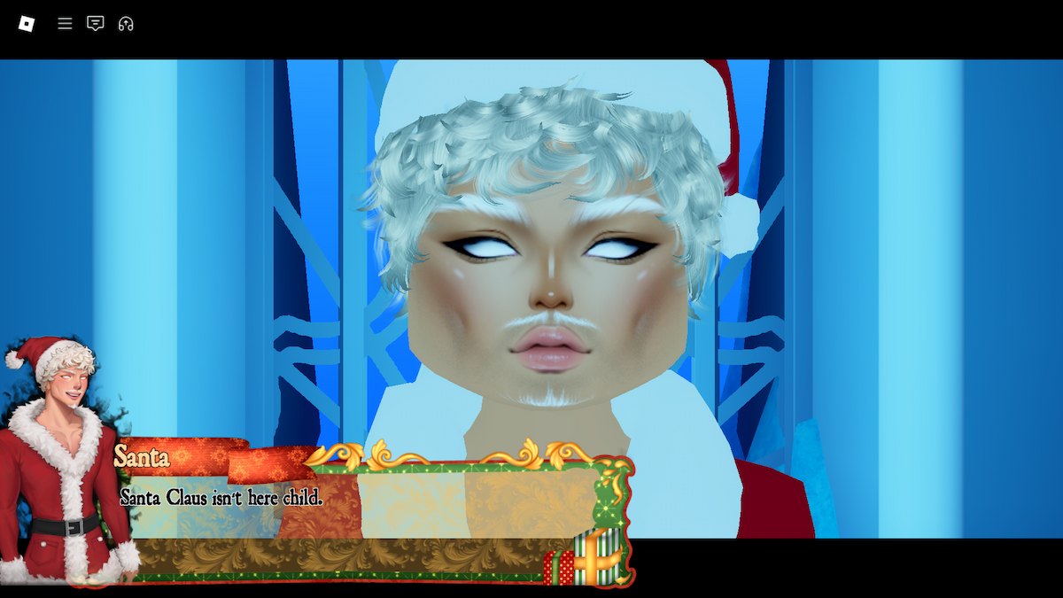 Santa Claus in chapter 3 of DTI's Christmas event.