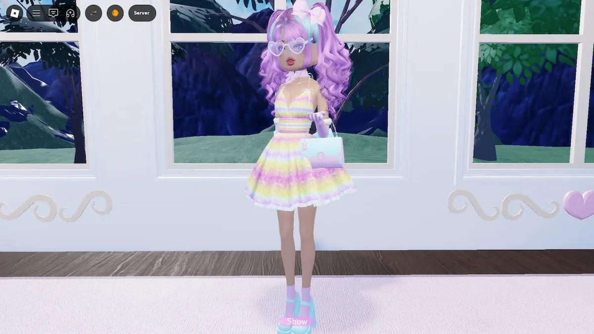 A Sweet Lolita Harajuku Style in Roblox Dress to Impress.