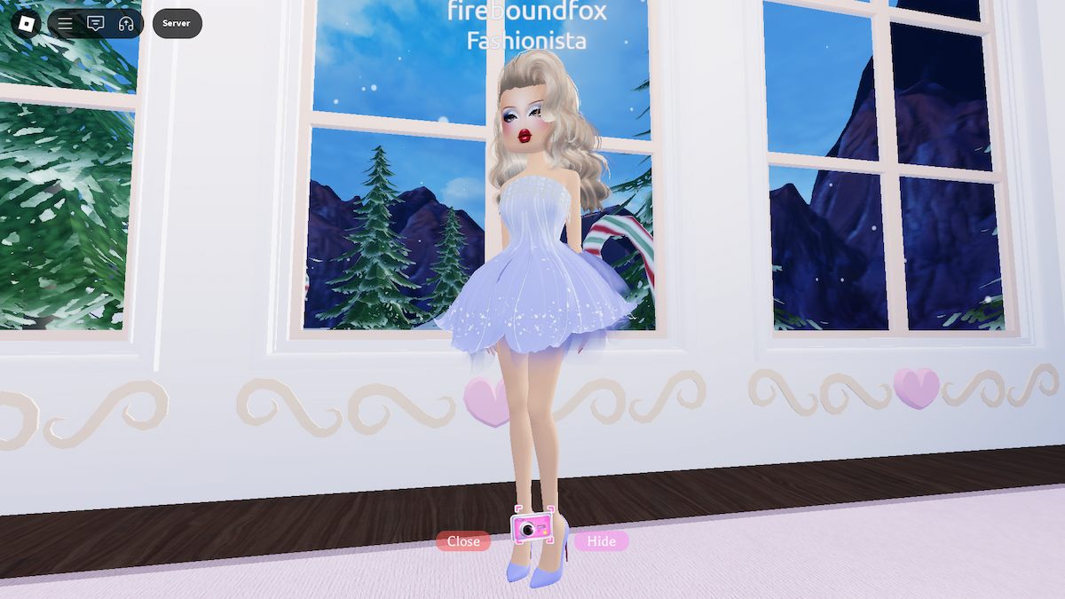 The limited-time Petal Dress for the Roblox Dress to Impress winter update 2024.