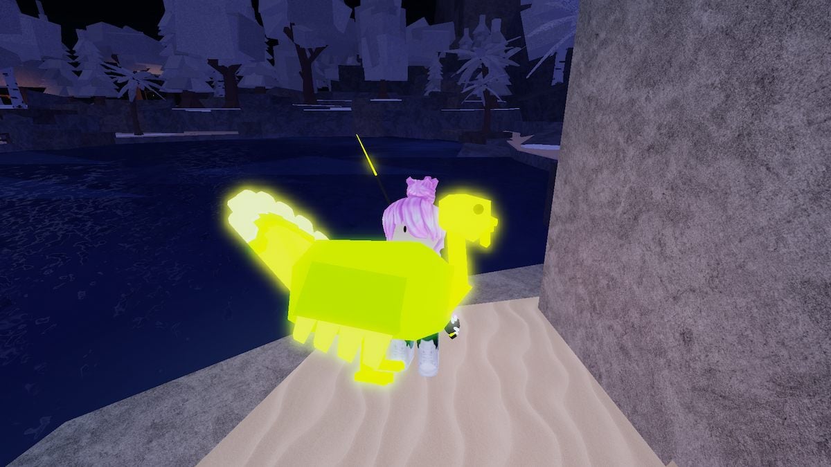 A Mythical Turkey in Roblox Fisch.