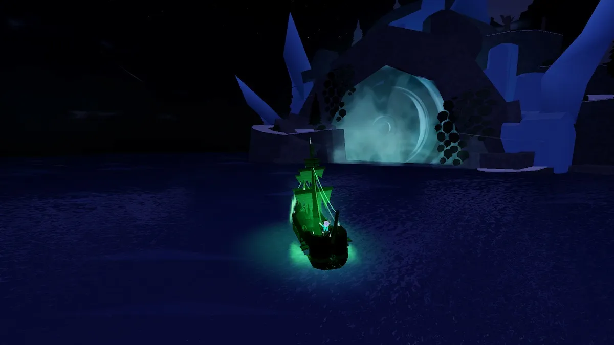 The portal to the Northern Summit in Roblox Fisch.