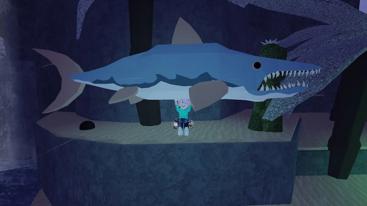 The Helicoprion in Roblox Fisch.