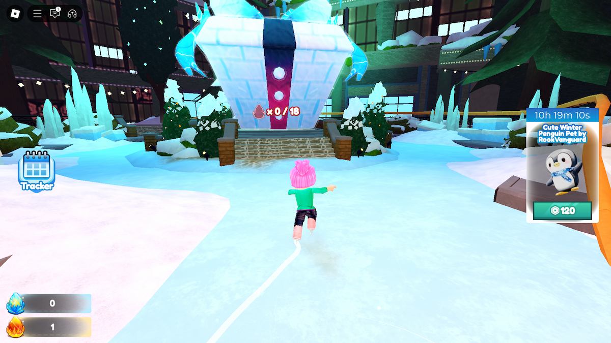 Roblox Winter Spotlight Event Elite Token give-in point.