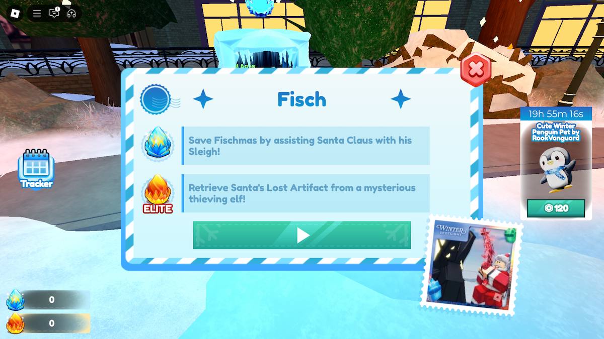 How to get the Winter Spotlight event tokens in Roblox Fisch.