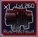 rust techsuit item in jujutsu infinite