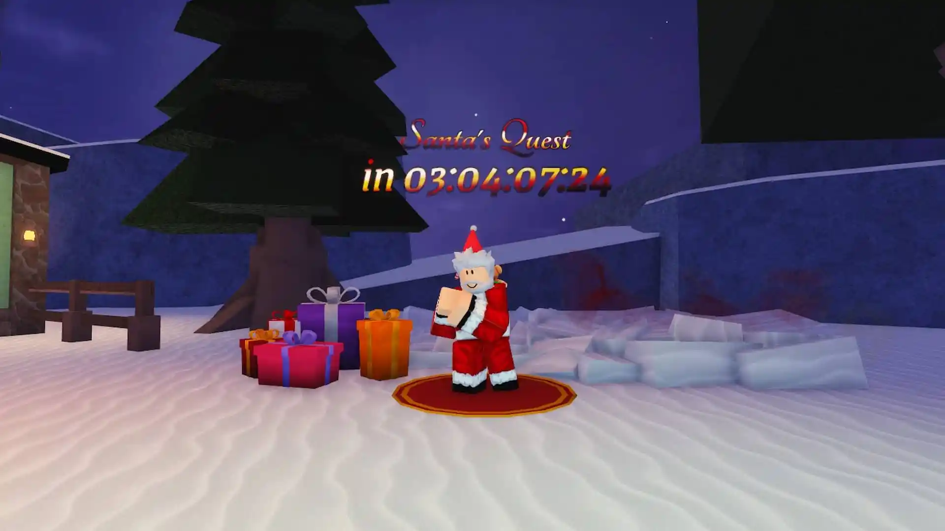 Santa's Quest NPC in Winter Village in Fisch