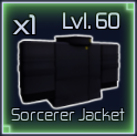 sorcerer jacket item in jujutsu infinite