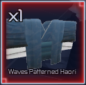 waves patterned haori item in jujutsu infinite