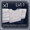 white buttonup shirt item in jujutsu infinite