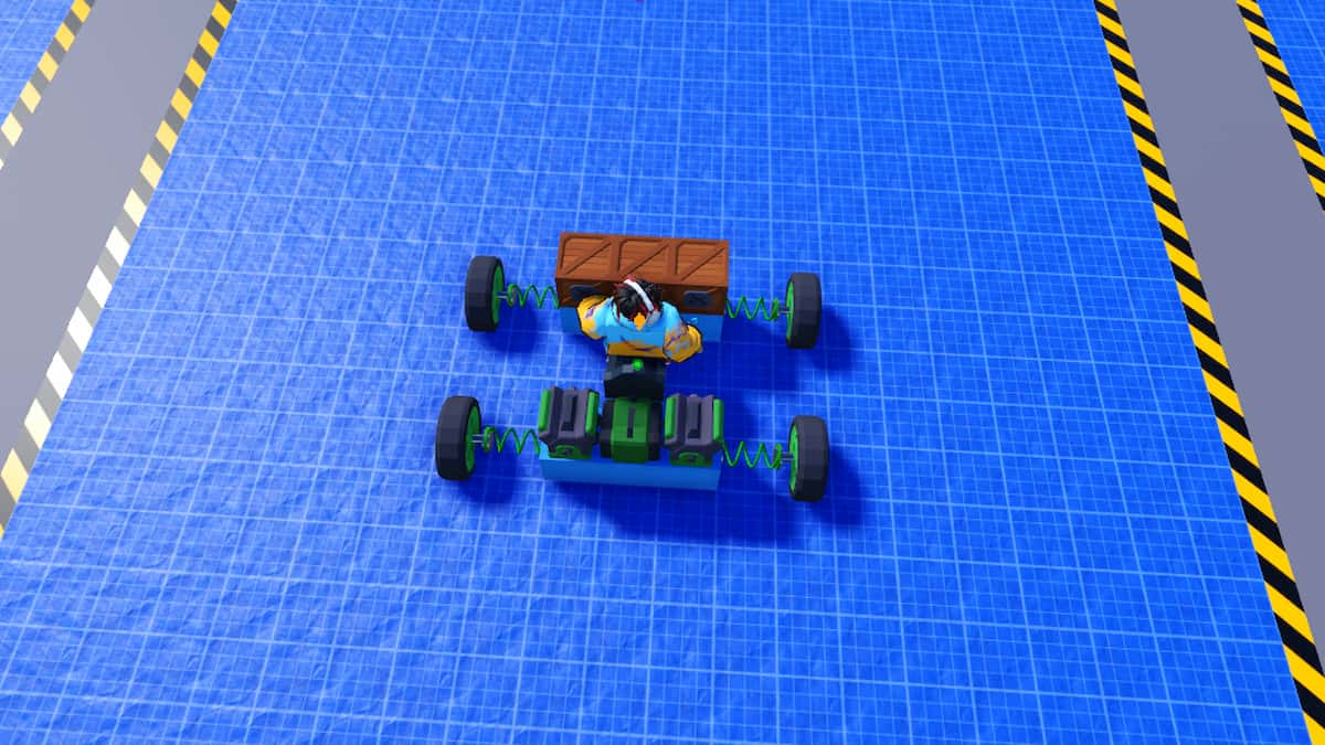 A simple car in Build a car to kill zombies