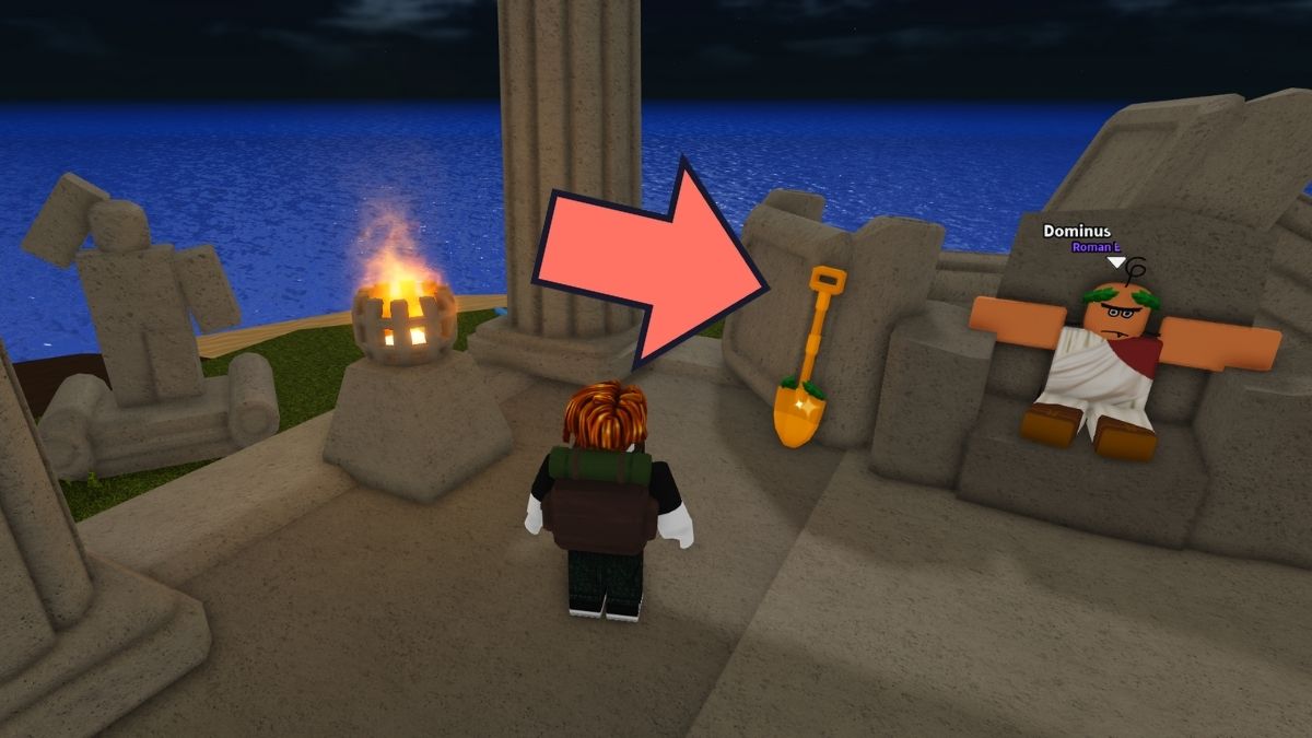 Emperors Shovel location in Dig It