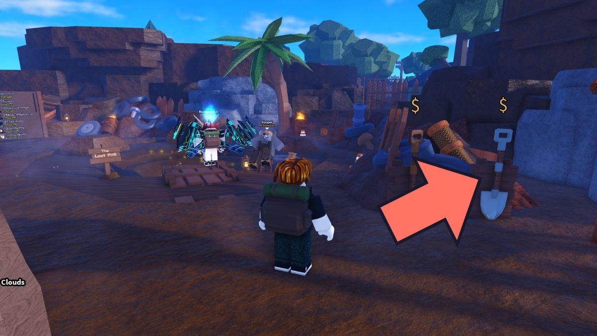 Trusty Shovel location in Dig It