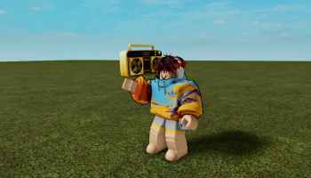 A player standing in an empty field