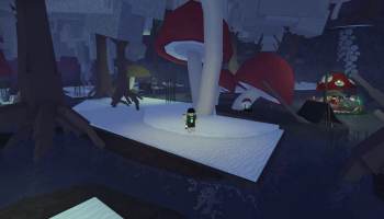 A player standing in Fisch