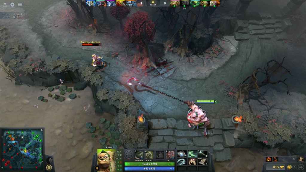 Dota 2 fighting enemies