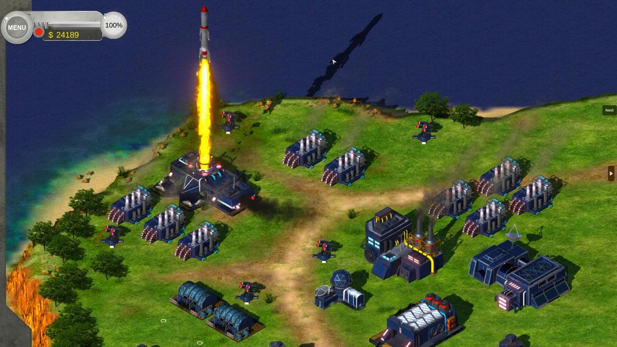 Shooting a missile in Tactical Warfare game