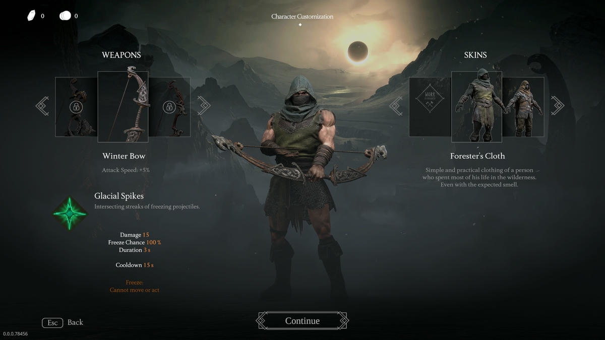 jotunnslayer hordes of hel character customization screen