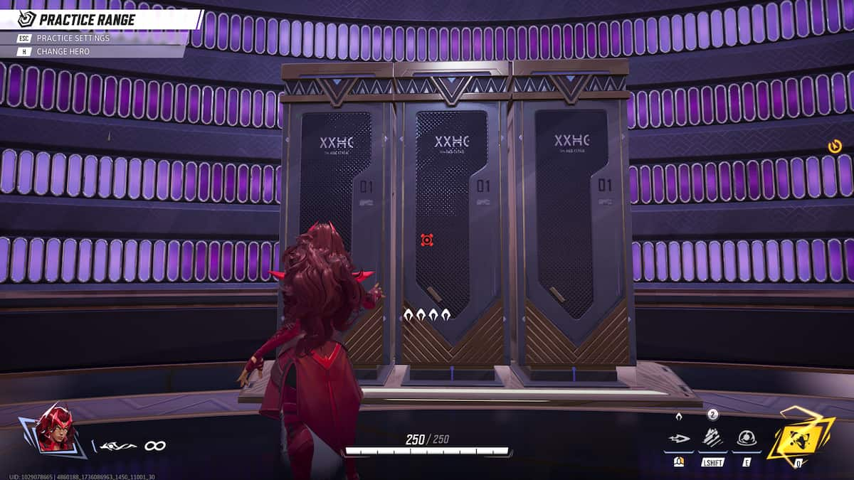 A Rose Crosshair in Marvel Rivals