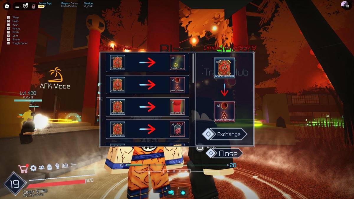 How to get and use Snake Talisman in Jujutsu Infinite Pro Game Guides