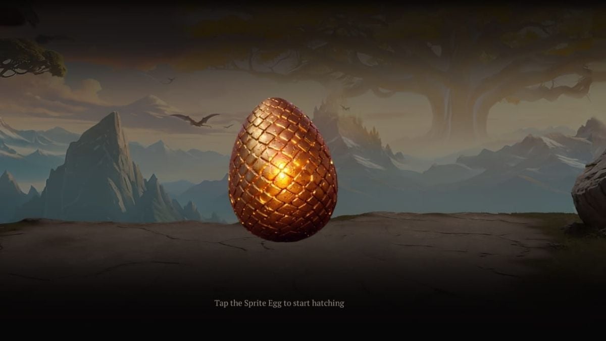 Hatching egg to summon in The Dragon Odyssey