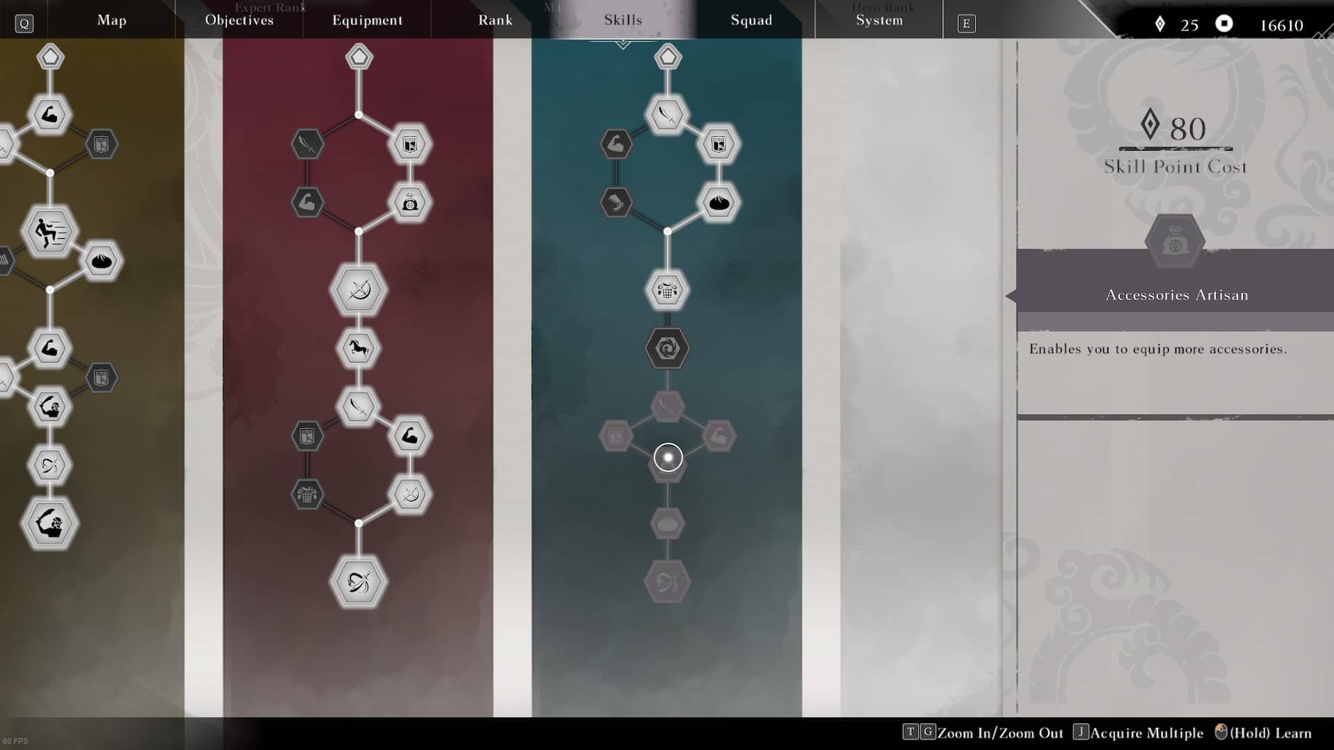 Accessories artisan skill in Dynasty Warrior Origins