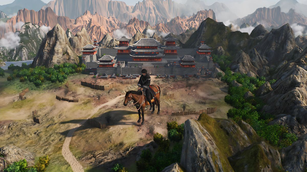 player riding a horse in dynasty warrior origins