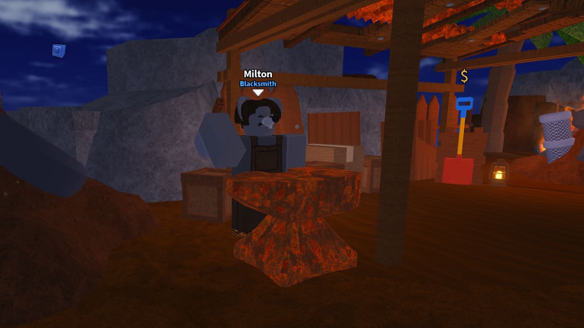 Milton, Blacksmith NPC in Dig It Roblox