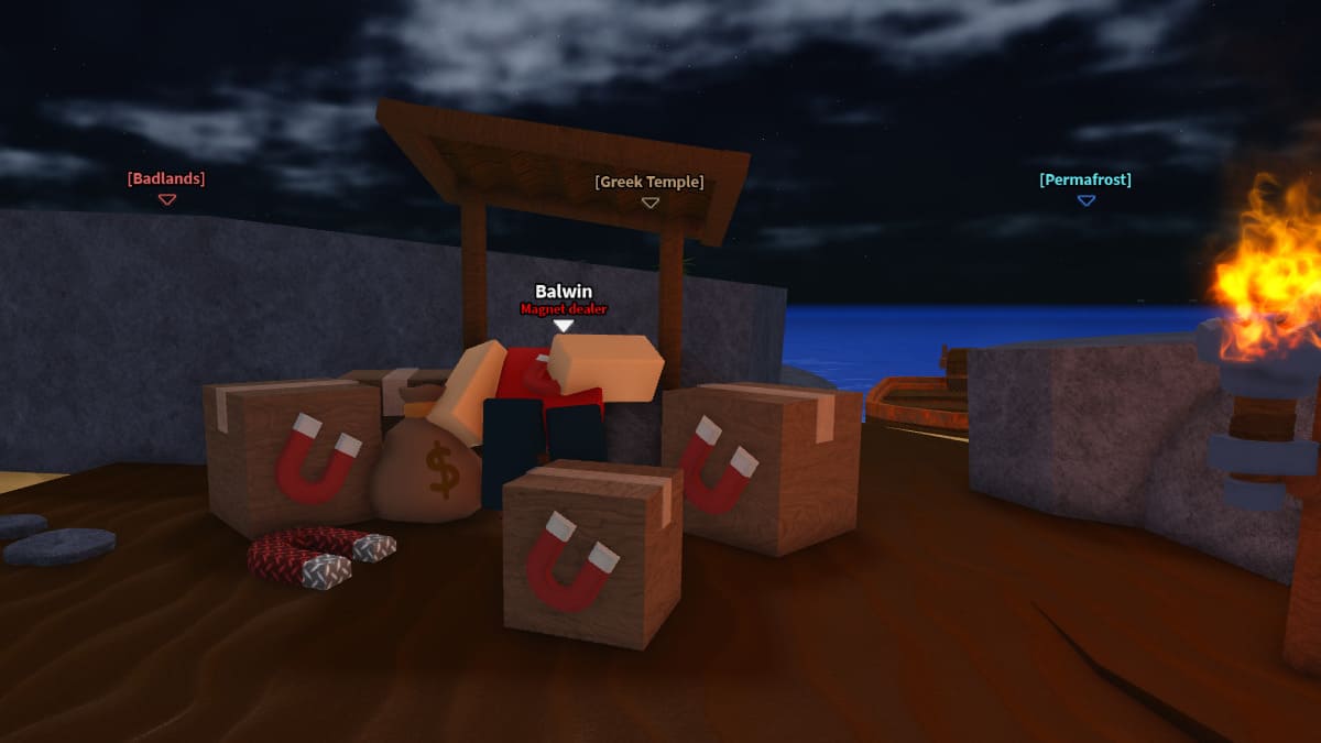 Balwin, Magnet Dealer NPC in Dig It Roblox