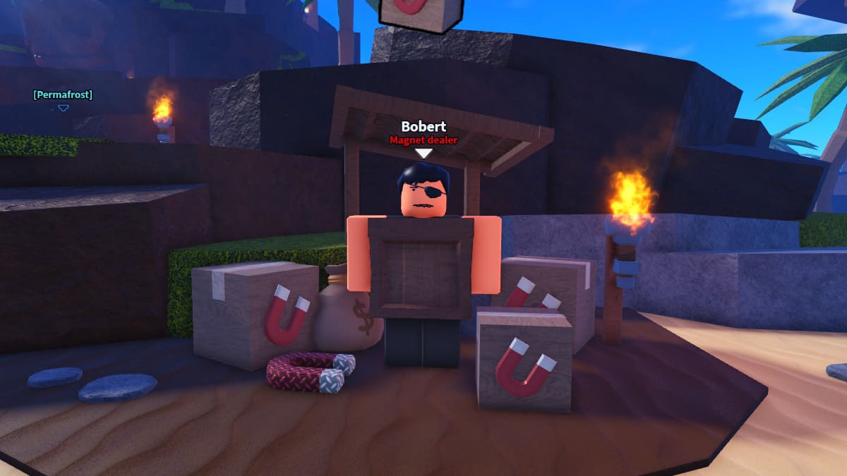 Robert, Magnet Dealer NPC in Dig It Roblox