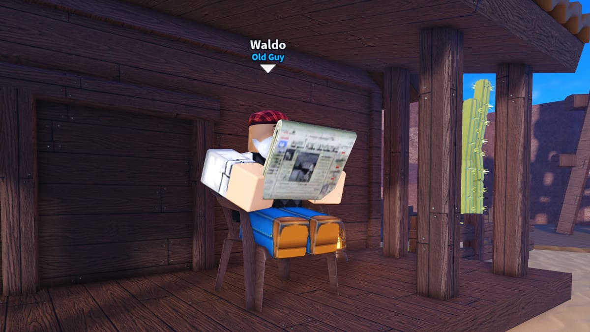 Waldo, Old Guy NPC in Dig It Roblox