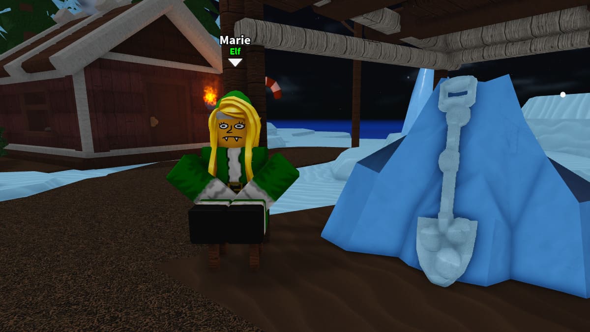 Marie, Elf NPC in Dig It Roblox