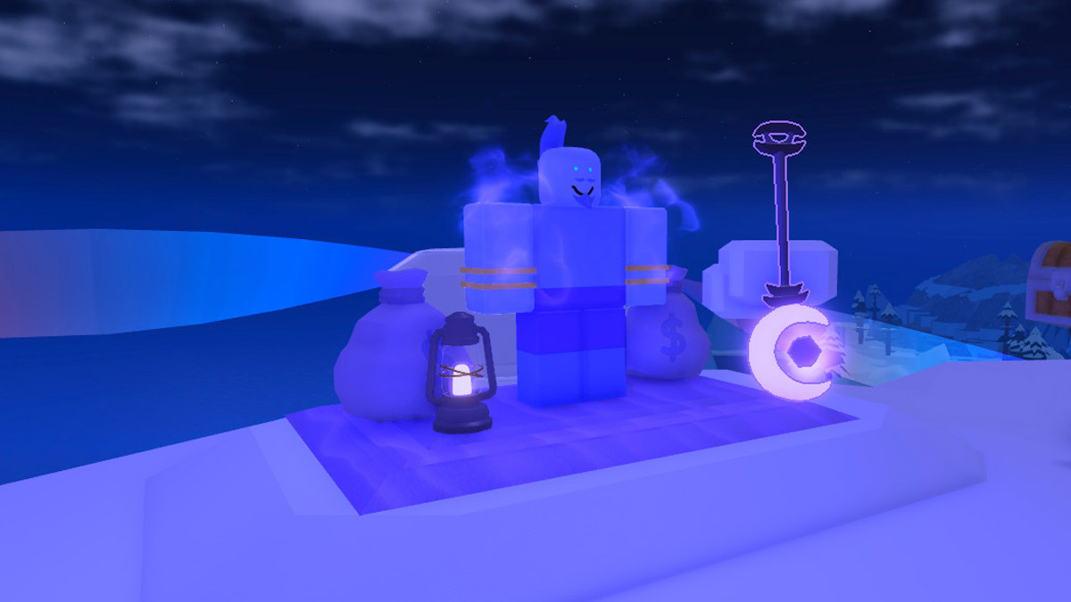 Lunar Merchant NPC in Dig It Roblox