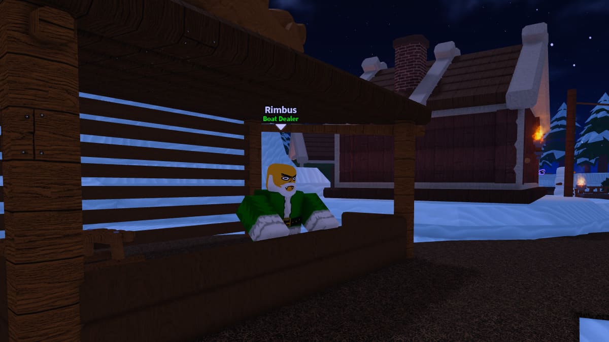 Rimbus, Boat Dealer NPC in Dig It Roblox