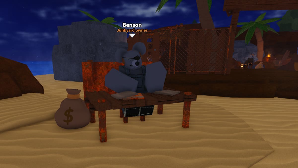 Benson, Junkyard Owner NPC in Dig It Roblox