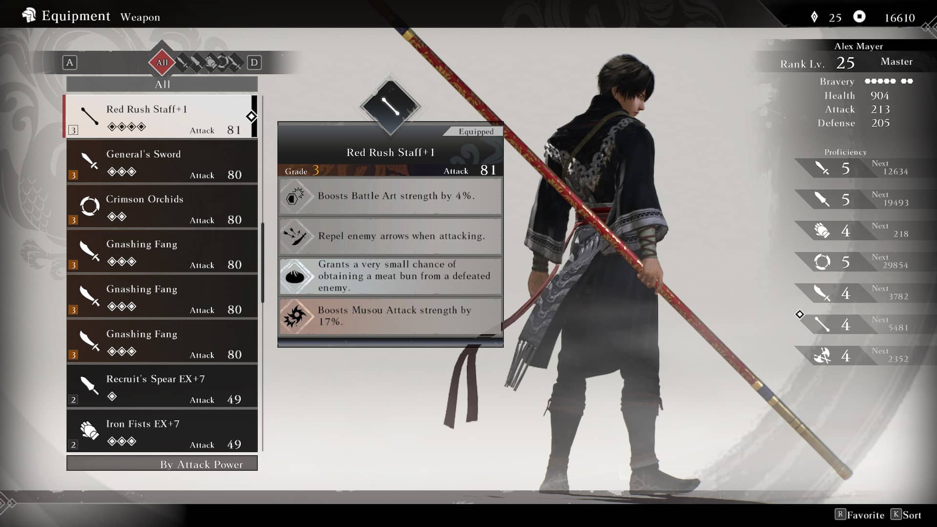 Player holding a staff weapon in Dynasty Warriors Origins