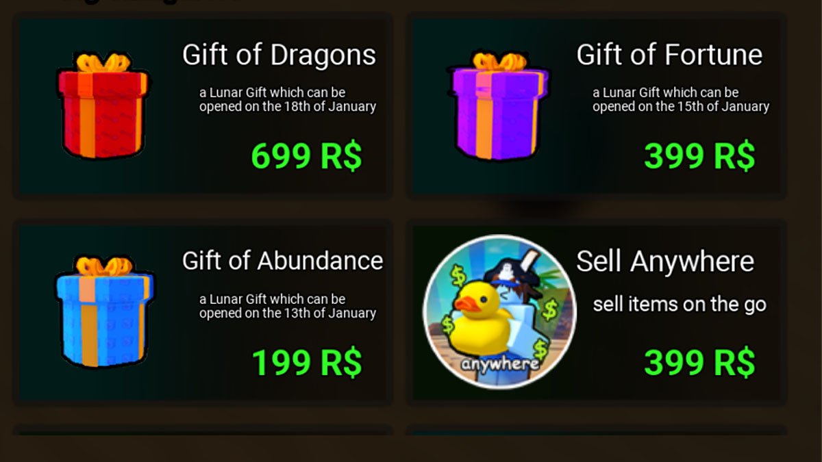 Three mysterious gifts in Lunar New Year event for Dig it Roblox