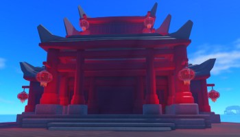 Lunar New Year event temple in Dig It Roblox