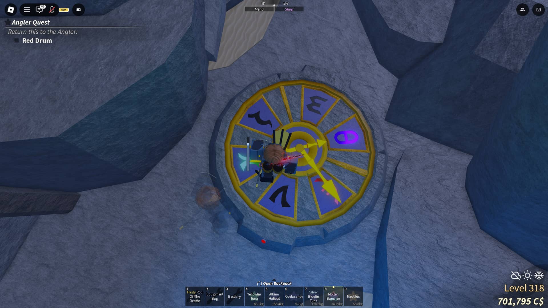 Ethereal Abyss atlantis clock puzzle right room in fisch