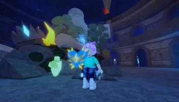 Holding the Heart of Zeus in Atlantis in Fisch.