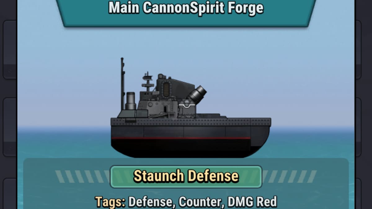 Staunch Defense battle ship in High Seas Hero