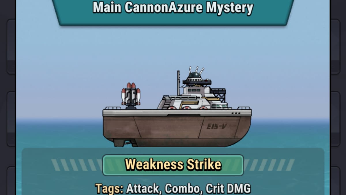 Weakness Strike battle ship in High Seas Hero