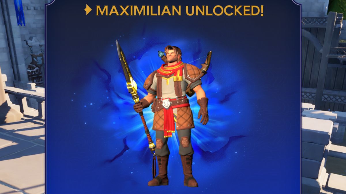 Unlocked maximilian in orcs must die deathtrap