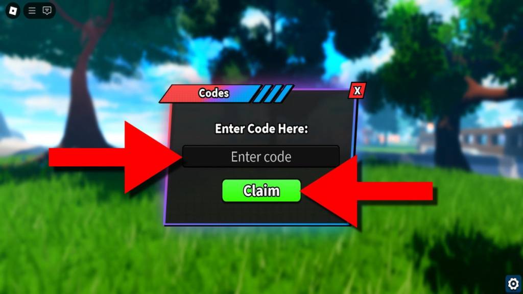 How to redeem Anime Immortals codes step 2